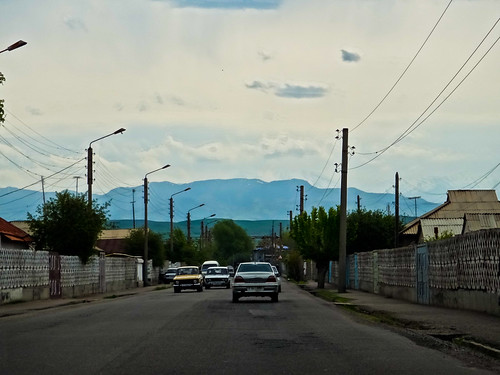 road sky mountains suburbs uzbekistan tashkent chimgan