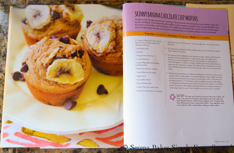 Skinny Banana Chocolate Chip Muffins from Sally's Baking Addiction Cook Book
