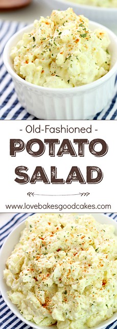 Old-Fashioned Potato Salad collage.