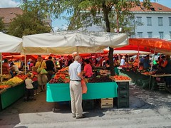Ljubljana farmer's market type thing