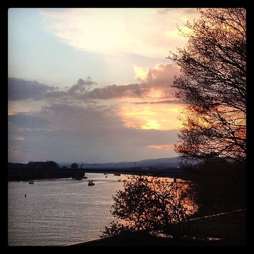 Evening on the Rhein.