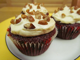 Crimson Velveteen Cupcakes with Old-Fashioned Velvet Icing