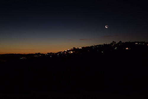 sunset brazil sky moon minasgerais brasil night landscape evening nikon nightfall nofilter juizdefora noeffect noclouds d5300 condomínioportaldoaeroporto