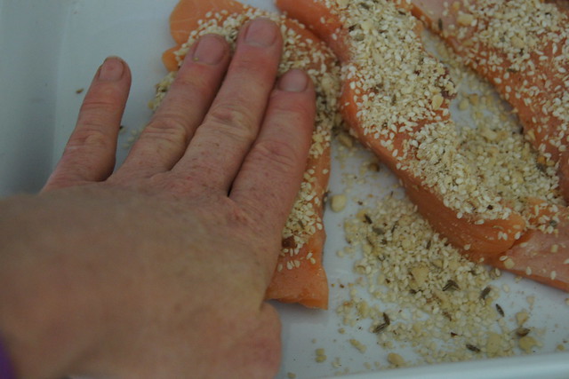 Dukkah crusted salmon DSC03304