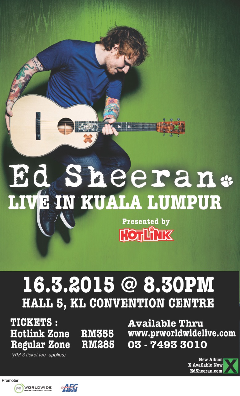 Ed Sheeran Konsert Malaysia