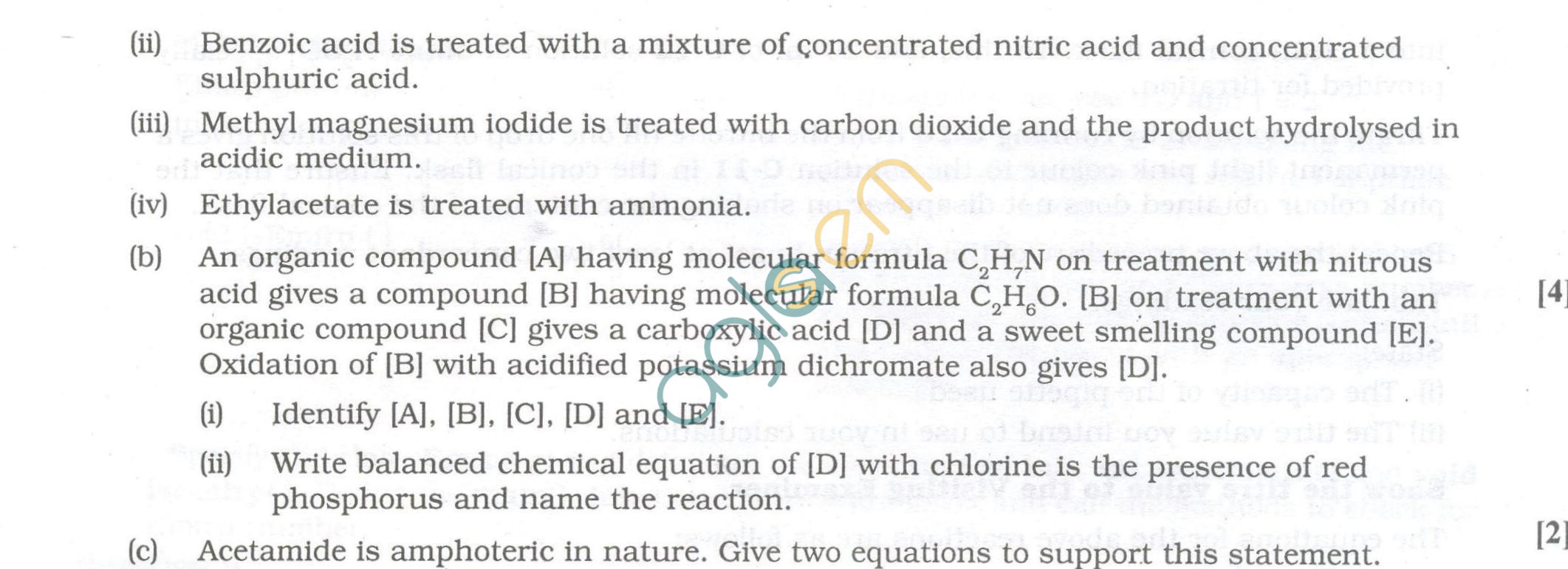 ISC Question Papers 2013 for Class 12 - Chemistry