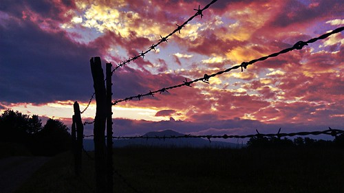 sunset fence nc wire asheville north may carolina barb barbwire 2013