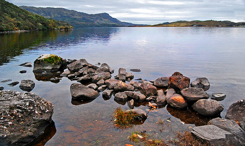 autumn mountains water scotland highlands loch morar lochmorar