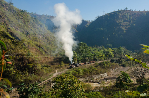 train burma railway steam myanmar gauge narrow