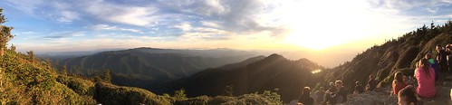 sunset panorama hiking leconte 2016