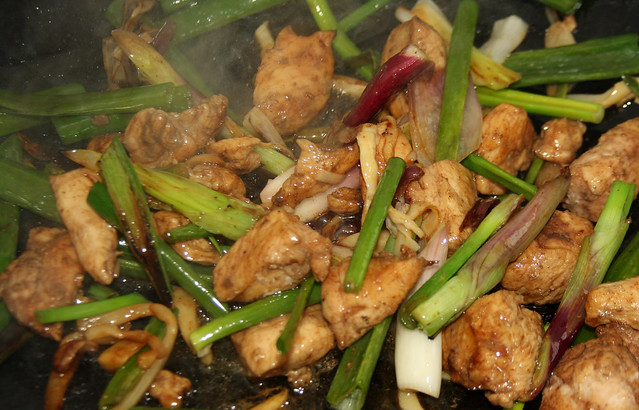 Wok de Pollo y Bamboo   (14)