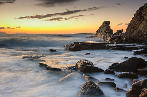 longexposure sunset sea seascape water rocks waves calma azkorri canonikos
