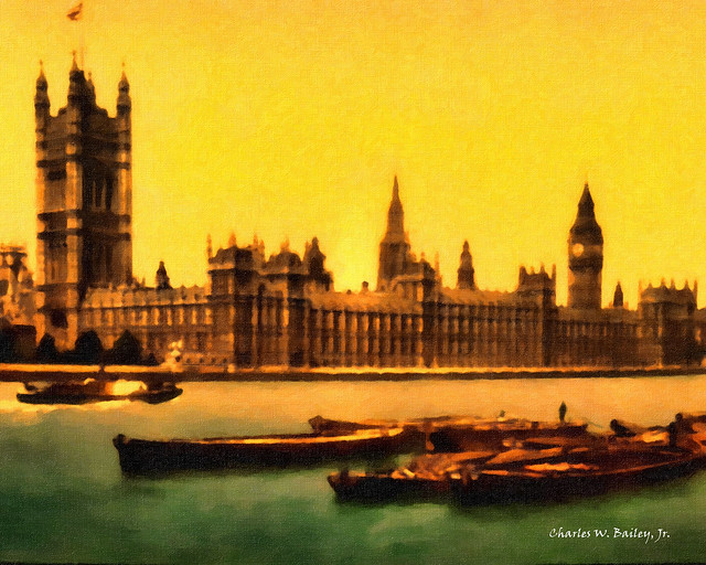 Houses of Parliament (Digital Impasto Painting)