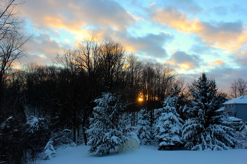sunset snow onondagahillny onondagany