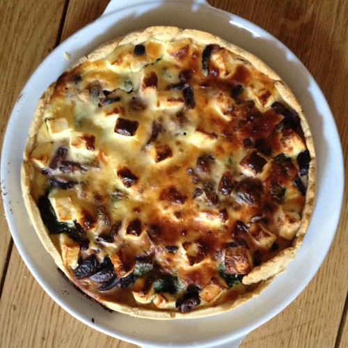 Spinach, Feta & Olive Quiche