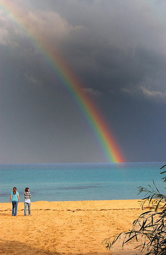 rainbow colori arcobaleno spiaggia sabbia orrì tortolì
