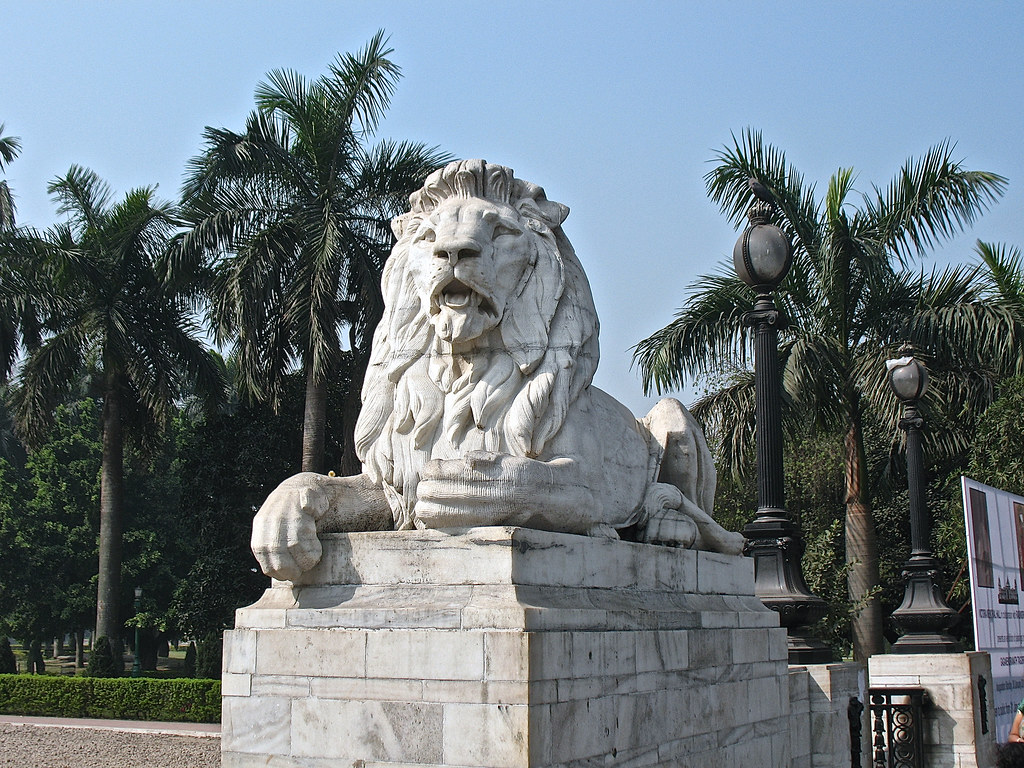 Lion Statue in Victoria Memorial