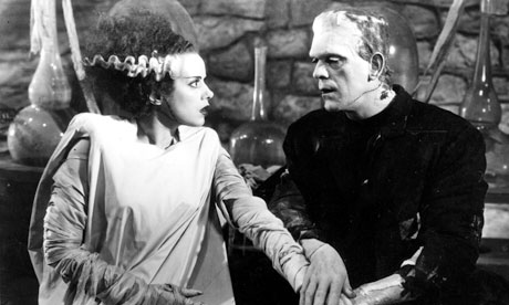 Elsa Lanchester et Boris Karloff dans La Fiancée de Frankenstein (Bride of Frankenstein, James Whale, 1935)