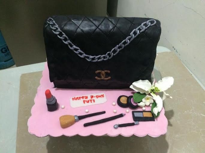 Black Chanel Purse Cake by Amy Sue Canizares