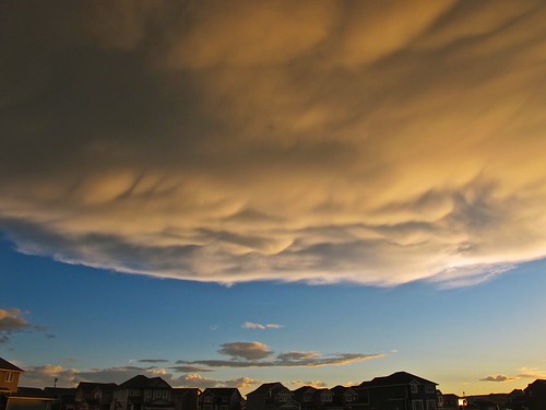 sunset cloud storm day alberta thunderstorm cb airdrie