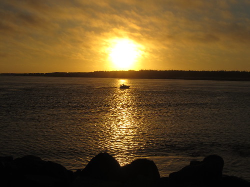 sunset oregon or umpquariver jettie winchesterbayor
