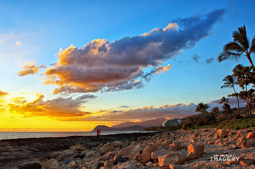 sunset cloud hawaii colorful lagoon skyward koolina ulua kapolei