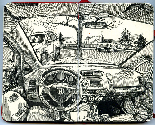 Inside the car