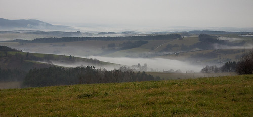 sky fog clouds forest landscape pulciny pulcinskerocks