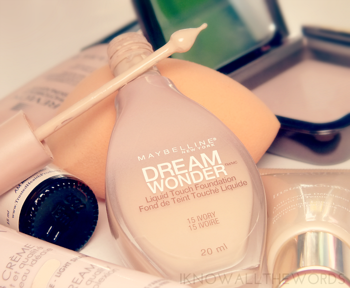 maybelline dream nude liquid touch foundation and miracle complexion sponge