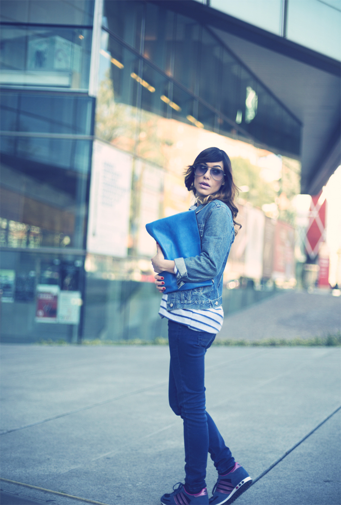 street style barbara crespo navy denim sheinside sheinsider fashion blogger outfit blog de moda