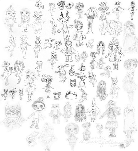 doll sketches