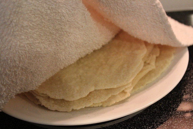Keep Tortillas Warm & Moist Under a Kitchen Towel
