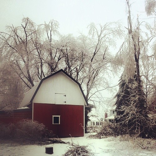 winter snow storm cold ice nature barn square landscape michigan squareformat icy rise dewitt iphoneography instagramapp uploaded:by=instagram foursquare:venue=50182e32e4b012c5bb2d5266