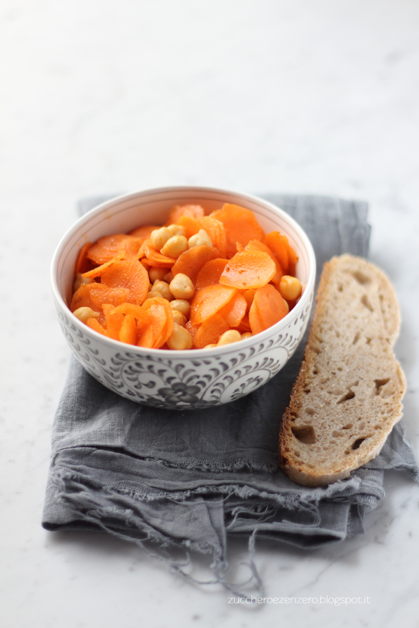Insalata di carote e ceci alla marocchina