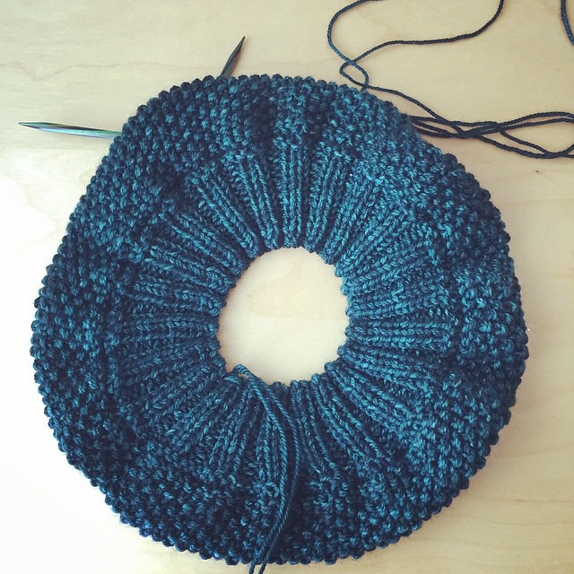 Knitting a hat for my gran.