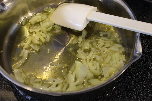 Saute the Onions & Garlic in Olive Oil