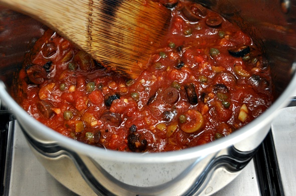 Orecchiette with olive, capers & chili, featuring Barilla Pasta & Sauce | www.fussfreecooking.com