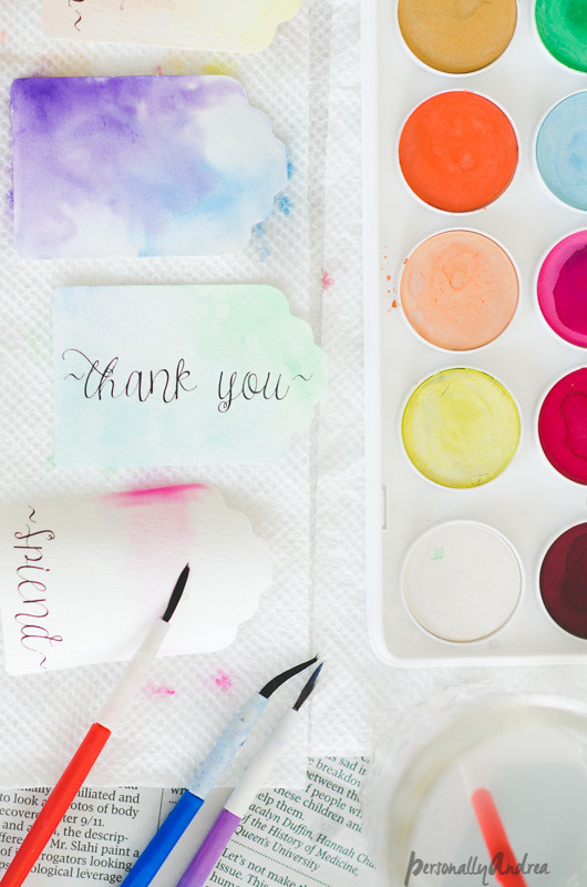 Watercolour Gift Tags