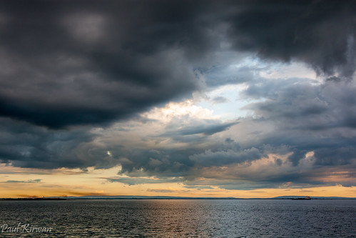 ocean ireland sunset sea summer color galway nature water weather clouds canon dark landscape outside outdoors evening coast boat ship natural dusk horizon salthill scenic dramatic naturallight wideangle atlantic coastline atlanticocean darkclouds galwaybay galwaycity calmsea canonef24105mmf4lisusm canon450d canoneos450d