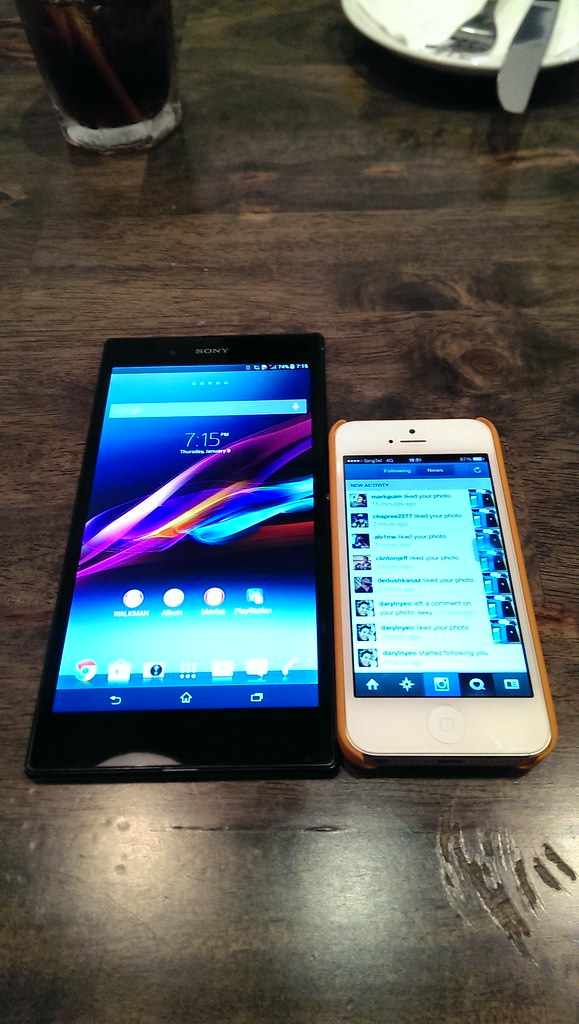 Sony Xperia Z Ultra vs iPhone 5