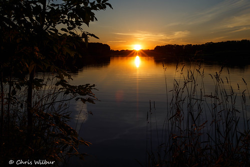 sunset summer sun lake ontario canada west water june hamilton christie flamborough