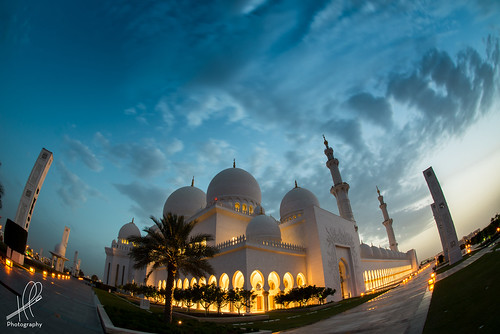 architecture grand mosque fisheye zayed abu dhabi shk