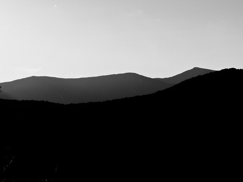 sunset blackandwhite mountains northcarolina backlit montreat