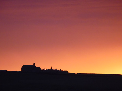 sky colour church sunrise island scotland orkney scenery sony harray infinitexposure