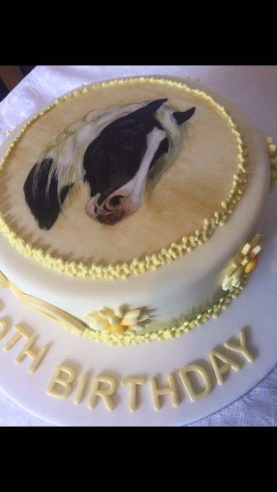 Hand Painted Birthday Cake by Perin's Occasional Cakes