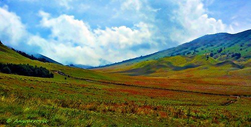 blue sky mountain landscape bromo