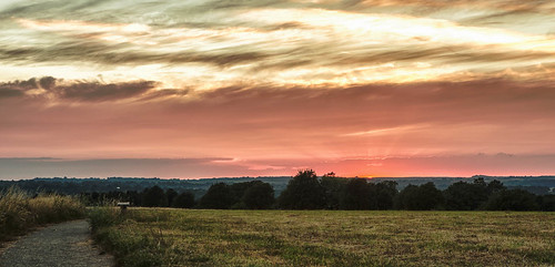 sunset england sky landscape countryside unitedkingdom path hampshire winchester hdr crepuscularrays landscapeformat nikfilters magdalenhill hdrefexpro colorefexpro4