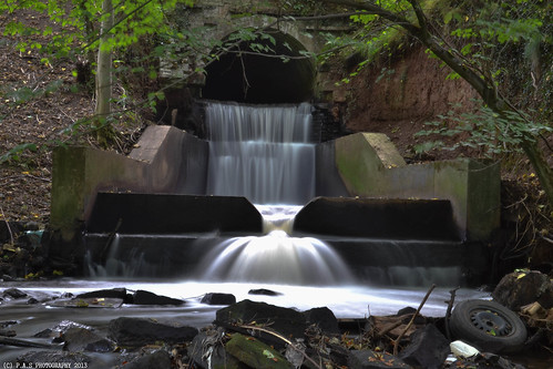 church waterfall woods stream cheshire lawton alsager