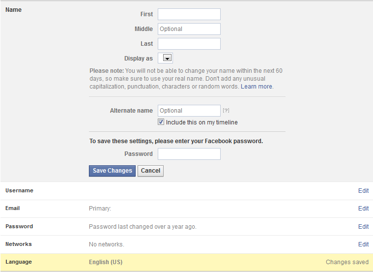Hướng dẫn Cách đổi tên Facebook quá giới hạn 5 lần (test đã thành công)