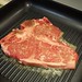 What's for dinner?  Pan-grilled T-bone Steak :) #yummy #teambk #bertoskitchen #affordajoys #simplejoys